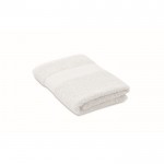 Serviette en coton bio douce et absorbante 360 g/m² 50x30 couleur blanc
