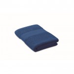 Serviette en coton bio douce et absorbante 360 g/m² 50x30 couleur bleu roi