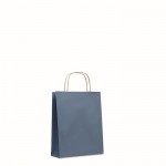 Petit sac en papier pour entreprises couleur bleu