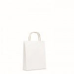 Petit sac en papier pour entreprises couleur blanc