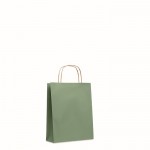 Petit sac en papier pour entreprises couleur vert