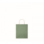 Petit sac en papier pour entreprises couleur vert cinquième vue