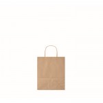 Petit sac en papier pour entreprises couleur beige cinquième vue