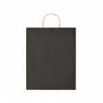 Grand sac papier cadeau coloré couleur noir deuxième vue