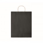 Grand sac papier cadeau coloré couleur noir quatrième vue