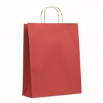 Grand sac papier cadeau coloré couleur rouge