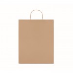 Grand sac papier cadeau coloré couleur beige deuxième vue