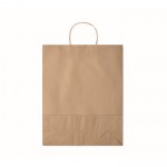 Grand sac papier cadeau coloré couleur beige troisième vue