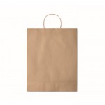 Grand sac papier cadeau coloré couleur beige quatrième vue