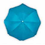Parasol personnalisable avec le logo couleur turquoise quatrième vue
