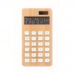 Calculatrice personnalisable bambou couleur bois