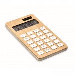 Calculatrice personnalisable bambou couleur bois troisième vue