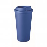 Mug takeaway publicitaire transportable couleur bleu