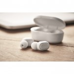 Écouteurs sans fil personnalisables blanc couleur blanc première image de présentation