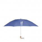 Parapluie pliable et réversible en RPET avec zone d'impression