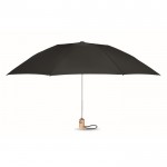 Parapluie pliable et réversible en RPET couleur noir