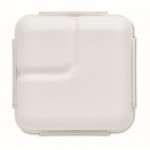 Boîte à repas avec 2 compartiments couleur blanc septième vue