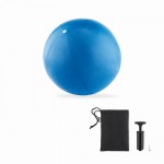 Ballon de yoga ou pilates gonflable couleur bleu