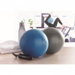 Ballon de yoga ou pilates gonflable couleur bleu vue thématique principale