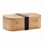 Grande lunch box avec séparateur couleur bois vue principale