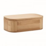 Grande lunch box avec séparateur couleur bois première vue