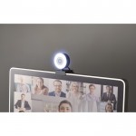 Webcam avec microphone et anneau lumineux couleur noir deuxième vue thématique