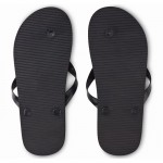 Sandales de plage personnalisées couleur noir deuxième vue