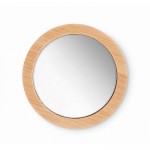 Miroir de maquillage en bambou couleur bois première vue