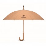 Parapluie personnalisé en liège couleur beige vue principale