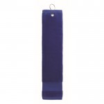 Serviette de golf anneau coton 350 g/m2 couleur bleu deuxième vue