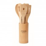 Ensemble avec cuillères et spatules en bois couleur bois vue principale