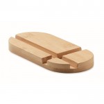 Support en bambou pour tablette ou portable couleur bois