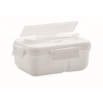 Grande boîte à lunch avec couverts couleur blanc première vue