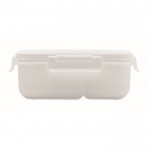 Grande boîte à lunch avec couverts couleur blanc quatrième vue