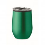 Tasse en acier à double paroi avec couvercle couleur vert première vue