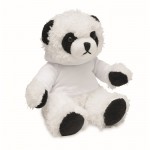 Ours en peluche panda avec sweat-shirt couleur blanc