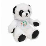 Ours en peluche panda avec sweat-shirt couleur blanc vue principale