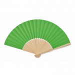 Eventail en bambou avec papier de couleur couleur vert lime