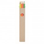 Crayons de couleur à colorier livrés dans une boîte couleur multicolore