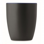Tasse en céramique avec intérieur brillant couleur bleu roi deuxième vue
