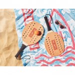 Kit de raquette de plage avec balle couleur bois vue thématique principale