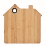 Planche à découper en forme de maison couleur bois troisième vue