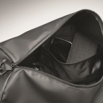 Bolsa de viaje de lona con base acolchada, asas y cinta couleur noir vue thématique photographique