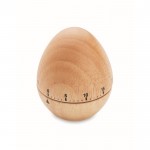 Original reloj temporizador para cocina de madera y con forma de huevo couleur bois