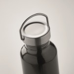 Botella de aluminio reciclado con tapón antifugas y asa 500ml couleur noir deuxième vue photographique