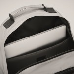 Mochila acolchada de poliéster reflectante para portátil 15'' couleur argenté mat quatrième vue photographique
