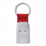 Porte-clés publicitaire avec cœur couleur  rouge quatrième vue