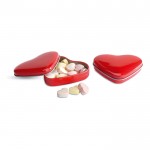 Boîte en forme de cœur avec bonbons couleur  rouge deuxième vue