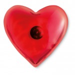 Bouillotte en forme de cœur couleur  rouge