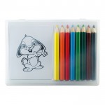 Ensemble de 4 crayons de couleur personnalisés couleur  multicolore